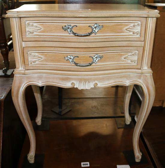 Harrods 2 drawer side table